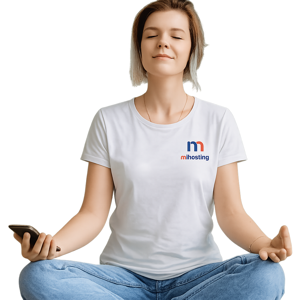 miHosting free hosting — peace of mind knowing your site is in good hands, no card and no ads