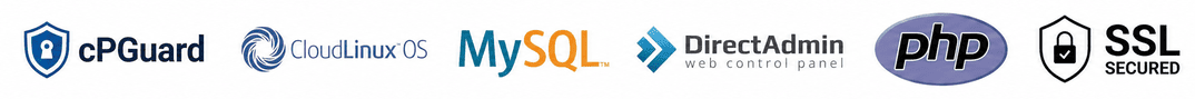 CPGuard, CloudLinux OS, MySQL, DirectAdmin, PHP, SSL